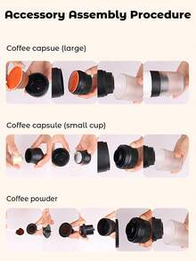 JMMO Máquina de café expresso elétrica portátil, máquina de café para camping, máquina de café para carro com função de autoaquecimento, interface USB-C, adequada para moer café e cápsulas NS, muito adequada para trailers, trilhas e escritórios, volta às aulas