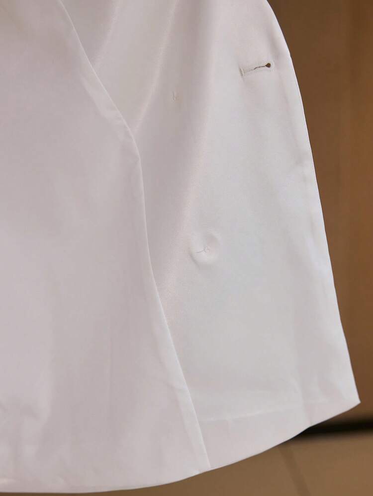 PEAK COLLAR DOUBLE-BREASTED SUIT BLAZER
