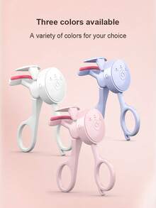 JMMO 1 ملقط تجعيد رموش كهربائي بدون حواف قابل للكي والتدوير والتجعيد، محمول وقابل للشحن، لتقديمه لأصدقائك أو شركائك. متوفر بألوان متعددة. سعة بطارية 3.7 فولت: 150 مللي أمبير - متعدد الألوان - مشاهدة 9