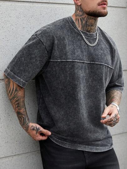 Manfinity CasualCool 男士休闲纯色圆领短袖T恤