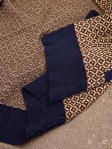 Activina Women's Fashionable Geometric Pattern Knit Sweater, Autumn