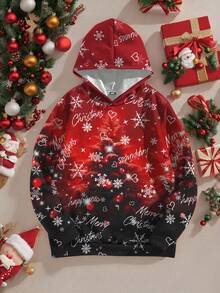 Manfinity Homme Sudadera casual de Navidad con estampado para hombres - Multicolor - Ver 3