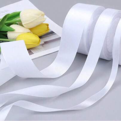 25 Yards/Roll Satin Ribbon - DIY Rose Flower Material Silk Satin Ribbon