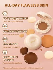 SHEGLAM Lock & Go Long-Lasting 氣墊粉餅-Truffle - Truffle - 查看 4