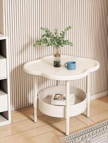 1pc Scandinavian Modern Coffee Table Movable Side Table Multi Functional Furniture Piece Cottage Core Christmas Home Decor Living Room Accent Holiday Gift Idea Stocking Fillers - Multicolor - View 2