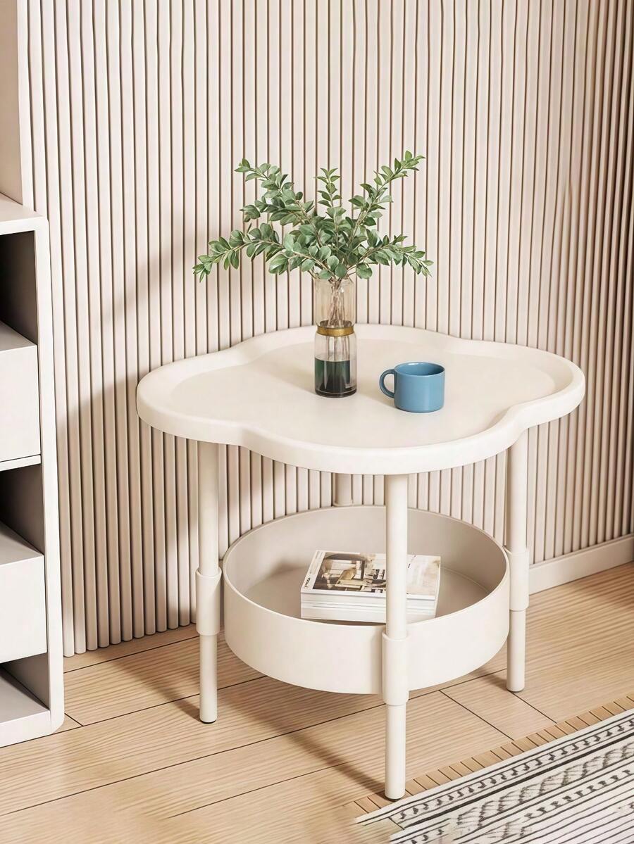 1pc Scandinavian Modern Coffee Table Movable Side Table Multi Functional Furniture Piece Cottage Core Christmas Home Decor Living Room Accent Holiday Gift Idea Stocking Fillers