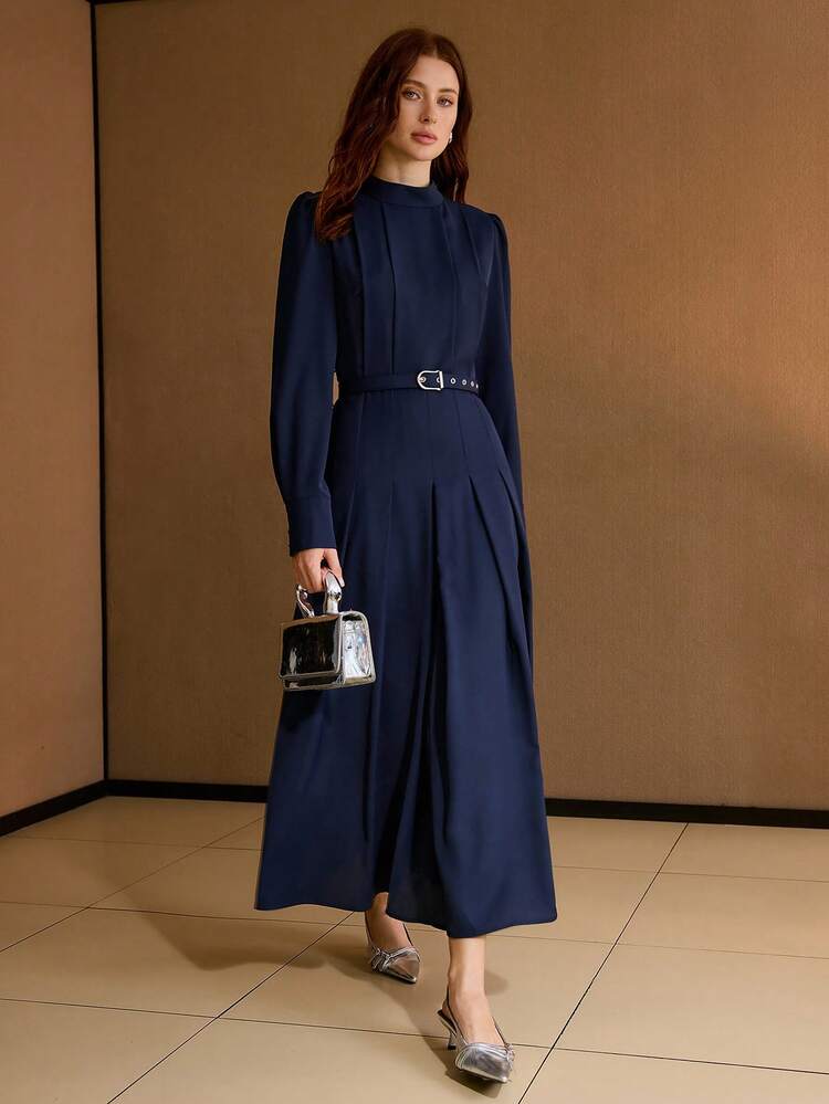 ELEGANT FOLD PLEATED DRESS