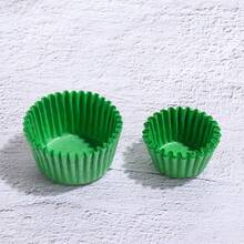 500/1000个迷你彩色巧克力纸蛋糕纸杯蛋糕衬垫烘焙松饼盒杯托派对托盘蛋糕模具装饰工具 - 彩色 - 查看 10