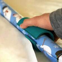 2 Pieces Set Sliding Gift Wrapping Paper Cutter, Holiday Party Paper Cutter, Sliding Wrapping Paper Cutter, Gift Wrapping Scissors, Christmas Decoration Paper Cutter, Round Paper Cutter, Multi-Purpose Gift Wrapping Knife, Convenient, Sharp, Large Aperture And Thick, Portable Cylindrical Paper Cutter - Multicolor - View 3