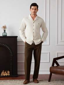 Core Aspect 男士休闲通勤衬衫和裤子套装 - 彩色 - 查看 4
