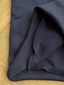 Genkimix Kids 秋冬款小男孩休闲骑士印花卫衣和运动裤套装 - 藏蓝色 - 查看 16