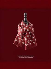 Joivida Versatile Christmas Scarf Winter Korean Style Versatile Double-Sided Warm Scarf Couple Scarf - multicolor - View 4