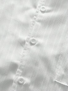 AXEPEAK 2pcs Men's Loose Fit Short Sleeve Cuban Collar Black & White Shirts, Streetwear Style - White - View 7