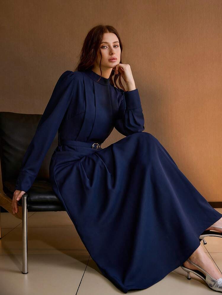 ELEGANT FOLD PLEATED DRESS