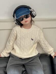 DAZY 男童休闲纯色针织毛衣，秋冬季