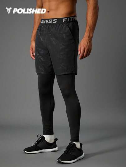 Acti Log Boyfriend Style Men's Letter Embroidered Camo Print Drawstring Shorts With Pockets, Casual Sports Shorts Gym Shorts Short Boyfriend Style Men Shorts Boyfriend Style Men Basketball Shorts Hand Sanitizer School