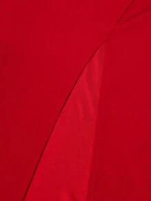 SHEIN Teen GirlHigh-Quality Bridesmaid Dress, Pleated Slit, Elegant For Weddings, Banquets, Birthdays, Performances