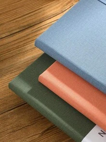 SHEIN 1 件简约 A5 活页夹笔记本，100 张/200 页；A6 商务计划本；A7 迷你学生记事本，适合学生和办公室返校