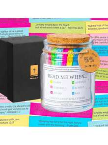 1 cái, lọ đựng câu Kinh Thánh, lọ thủy tinh/nhựa đựng câu Kinh Thánh dành cho phụ nữ, quà tặng tôn giáo cho nam giới, câu Kinh Thánh trong lọ, quà tặng tốt nghiệp, lọ cầu nguyện, phụ kiện Chúa Jesus, lọ đựng câu Kinh Thánh Đọc cho tôi khi, phụ kiện Kinh Thánh, đồ dùng Kinh Thánh, thẻ câu Kinh Thánh, quà tặng lọ cầu nguyện cho phụ nữ - Nhiều màu - Xem 1