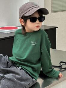 Dazy Kids Toddler Boys T-Shirt, Fall Clothes - Green - View 1