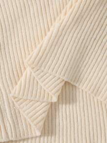 Momance Women's Slim Fit Off Shoulder Extra Long Maxi Length Long Sleeve Pullover Maternity Sweater Dress - Apricot - View 9