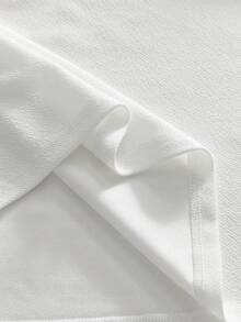 AXEPEAK Men's Round Neck Short Sleeve Casual Summer Fashion Contrast Color T-Shirt - Black and White - View 8