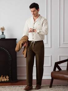 Core Aspect 男士休闲通勤衬衫和裤子套装 - 彩色 - 查看 3