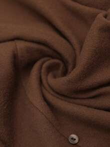 EMERY ROSE Women's Espresso Brown Elastic Waist Pocket Tapered Casual Pants,Autumn Date High Waist Loose Versatile Brown Pants Winter Clothes For Women Tall - Brown - View 9