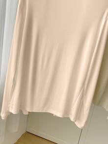 SHEIN Áo khoác nhẹ màu trơn đa năng thường ngày dành cho nữ - Màu be - Xem 5