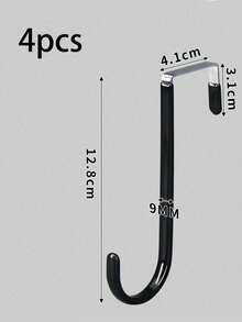 Over The Door Hooks, Door Hanger Hooks With Rubber To Prevent Scratches – Heavy Duty Organizer Hooks For Living Room, Bathroom, Bedroom, Kitchen – Hanging Clothes, Towels, Hats, Coats, Bags