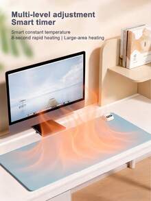 JMMO Desktop Heating Mouse Pad Essential For Office Workers With Cold Hands And Students Doing Homework Cute Constant-Temperature Waterproof Heating Pad Warm Desk Mat