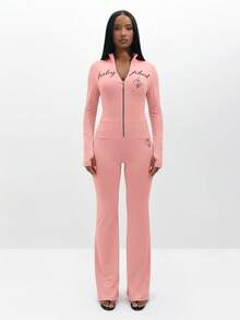 BABYPHAT Quần legging ống rộng cạp cao co giãn thoải mái mặc thường ngày cho nữ - Màu Hồng baby - Xem 7
