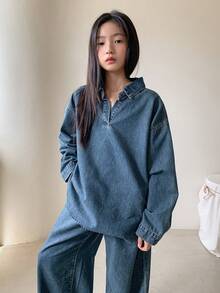 Dazy Kids Tween Girls Denim Set