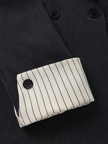 GlowEve Women's Elegant Versatile Business Casual Suit Set - Grey - View 7