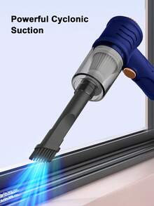 Teckwe Aspiradora inalámbrica con funciones de succión y soplado. Potente succión para uso doméstico y en el automóvil. Amigable con las mascotas. Aspiradora compacta y multifuncional. Capacidad de batería: 2000 mAh - Multicolor - Ver 1