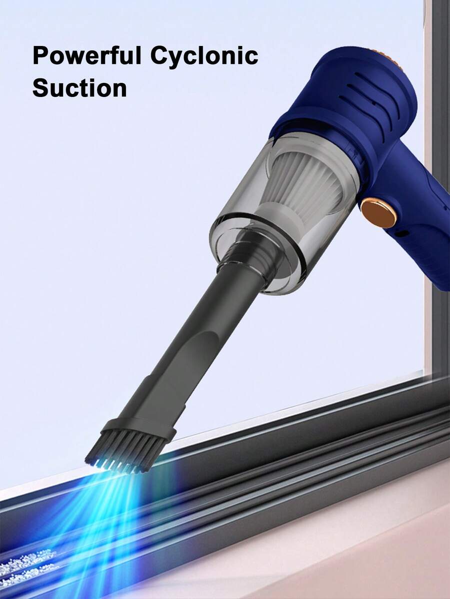 Teckwe Aspiradora inalámbrica con funciones de succión y soplado. Potente succión para uso doméstico y en el automóvil. Amigable con las mascotas. Aspiradora compacta y multifuncional. Capacidad de batería: 2000 mAh - Multicolor - Ver 1