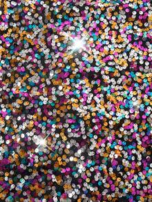 年轻女孩可爱优雅天鹅绒亮片蝴蝶结装饰连衣裙 - 金色 - 查看 3