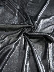 Aveloria Modichic Robe de soirée à la mode avec design torsadé col V, manches longues, style automne/hiver, style européen et américain - Argent - Voir 3