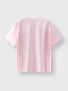 JNSQ Girls' Outdoor Professional Sports Top, Children's Collared Color Block Outdoor Sports T-Shirt - Pink - View 2