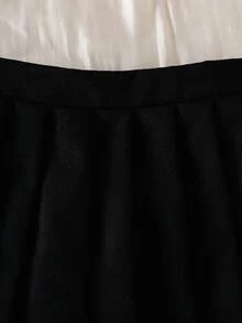 Souflis Souflis 2025冬季女宝宝3件套：白色长袖针织上衣+白色蓬松背心+红色百褶裙 - 黑色 - 查看 4