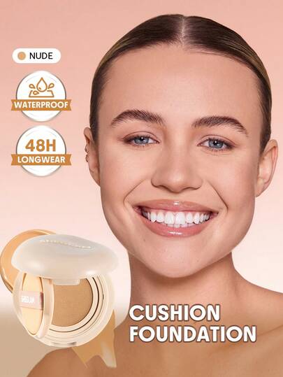SHEGLAM Lock & Go Long-Lasting Fondotinta Cushion-Nude Marchio Bellezza Trucco Cosmetico Per Donne Ragazze Perfetto Per Autunno Inverno Ideale Per Y2K Elegante Moda Adatto Per Compleanno Natale Presente Festa Pronto Migliore Colore