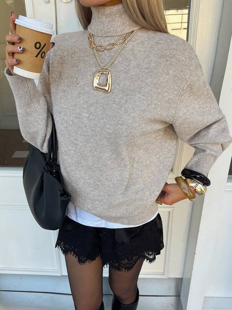 Women's Business Casual Turtleneck Sweater