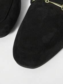 MOTF PREMIUM BEKVÄMA PLATTA LOAFERS MED FYLKATÅ FÖR DAM, MJUKA OCH AVSLAPPNA SLIP-ON-SKOR FÖR ARBETE OCH PENDLING - Svart - Visa 6