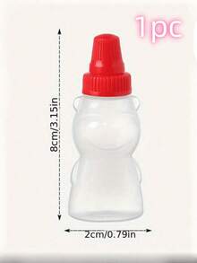 1pc, Mini Sauce Bottles, Mini Ketchup Bottles, Condiment Squeeze Bottle, Plastic Portable Containers Bottle For Office Lunchbox Picnic Oil Soy Sauce Honey Salad Dressing, Spice Bottle, Kitchen Utensils, Kitchen Stuff - Multicolor - View 2