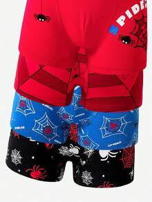 男童内衣 小男孩蜘蛛棉质舒适印花八条装平角内裤 - 彩色 - 查看 6