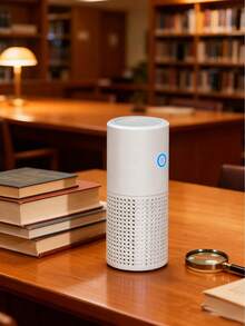 JMMO 1 Piece Compact Size Polypropylene Shell USB Air Purifier With H13 HEPA Filter Nano Activated Carbon Removes Formaldehyde Odors Dust Releases Negative Ions Quiet Operation Aromatherapy Function Black White Air Purifier For Home Office Bedroom Housewarming For Adults Autumn Winter Portable Mini Air Cleaner Fresh Air Device