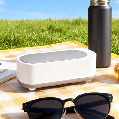 Teckwe Multifunctional Ultrasonic Cleaner For Eyeglasses, Jewelry, And Makeup Brushes Portable Mini Electric Cleaning Box