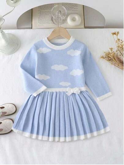 Young Girls Cute Cloud Pattern Bow Knitted Sweater Dress Light Blue Skirt Set For Girls Light Blue Kids Dress Kids Sky Blue Outfit Girl Long Sleeves Kids Dress Long Sleeve Kids Dress Light Blue Skirt For Girls Girls Spring And Autumn Dress Girls Long Sleeve Dress Young Girls Dress Girls Fall Dress Girls Sweater Dress Fall Dress For Girl Dusty Link Girl Dress Long Sleeve Girl Dress Autumn Dress Kids Girls Knitted Dress Girls Sweater Dress Fall Dress For Girl Girl Autumn Winter Dress Long Sleeve Girl Dress Girl Clothes Autumn And Winter Fall Dress For Girl Autumn And Winter Girls Dresses Pleated Dress Kids Light Blue Pleated Dress Girls