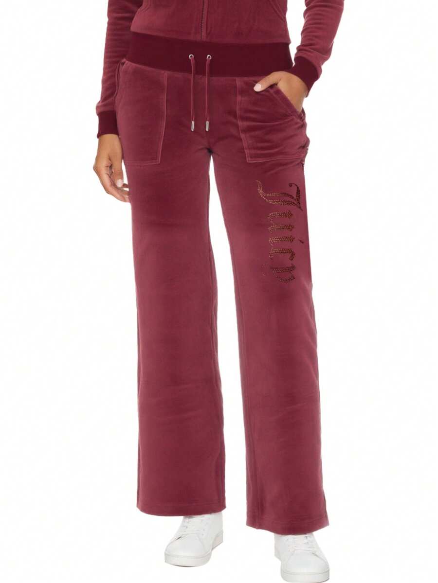 Juicy Couture Women's Pants Red - Burgundy - View 1