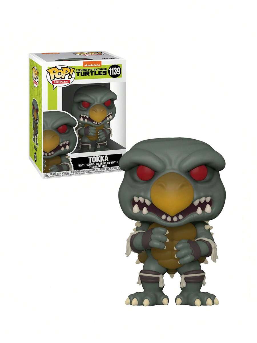 Funko Pop ! Films: Les Tortues Ninja Adolescents Mutants (TMNT) 2- Tokka - TMNT 2: Le Secret des Ooze (1991) - Figurine de collection en vinyle - Idée cadeau - Marchandise officielle - Multicolore - Voir 1